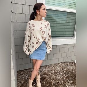 Animal Print oversized Sweater